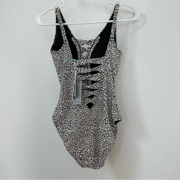 Bleu Rod Beattie LET'S GET LOUD LACE DOWN ONE PIECE SWIMSUIT - Picture 5 of 5